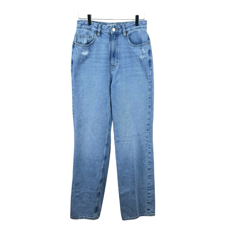 PacSun Jeans Womens Size 27 Blue Distressed 90's‎ Boyfriend Light Wash Denim